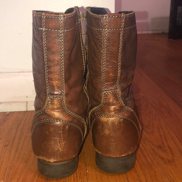 Brown Steve Madden Combat Boots - Picture 4 of 6